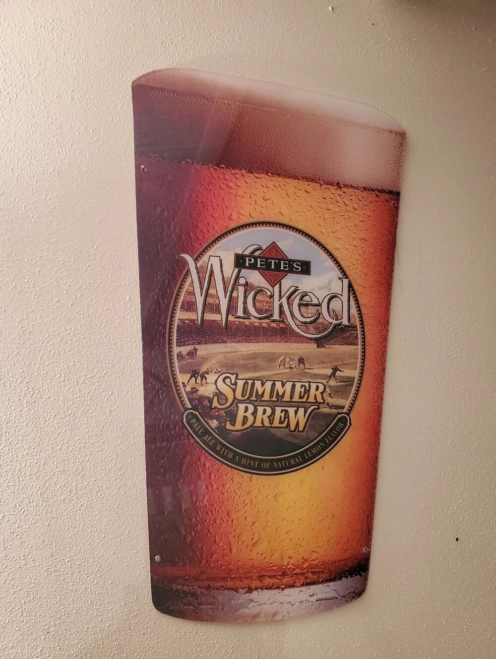 4 Vintage Pete's Wicked Signs Strawberry Blonde, Summer, Oktoberfest & Winter